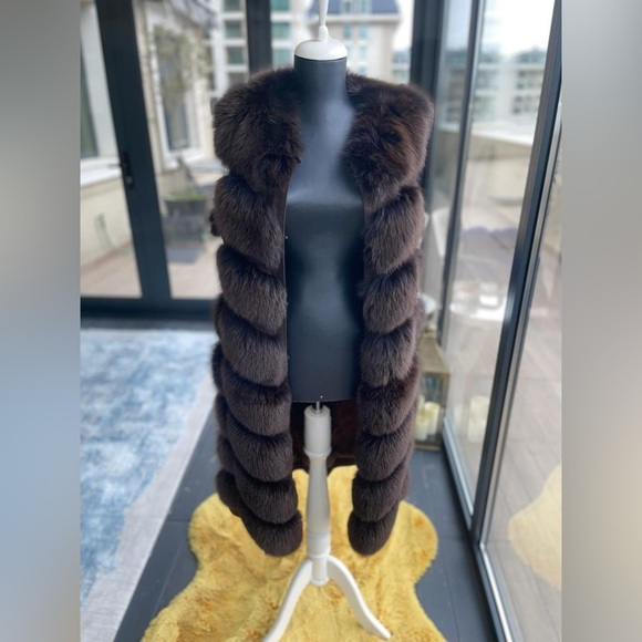 Black Real Fur Coat Made in Italy - Picture 4 of 6